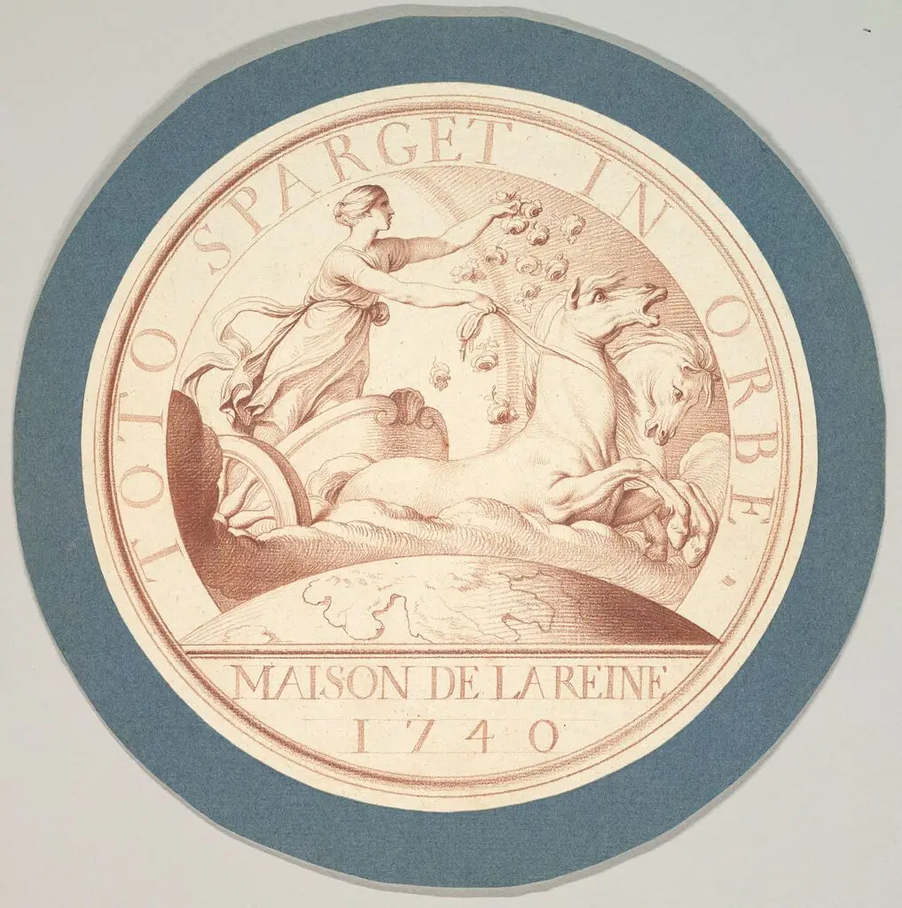 Token Design for the Queen's Household by Edme Bouchardon