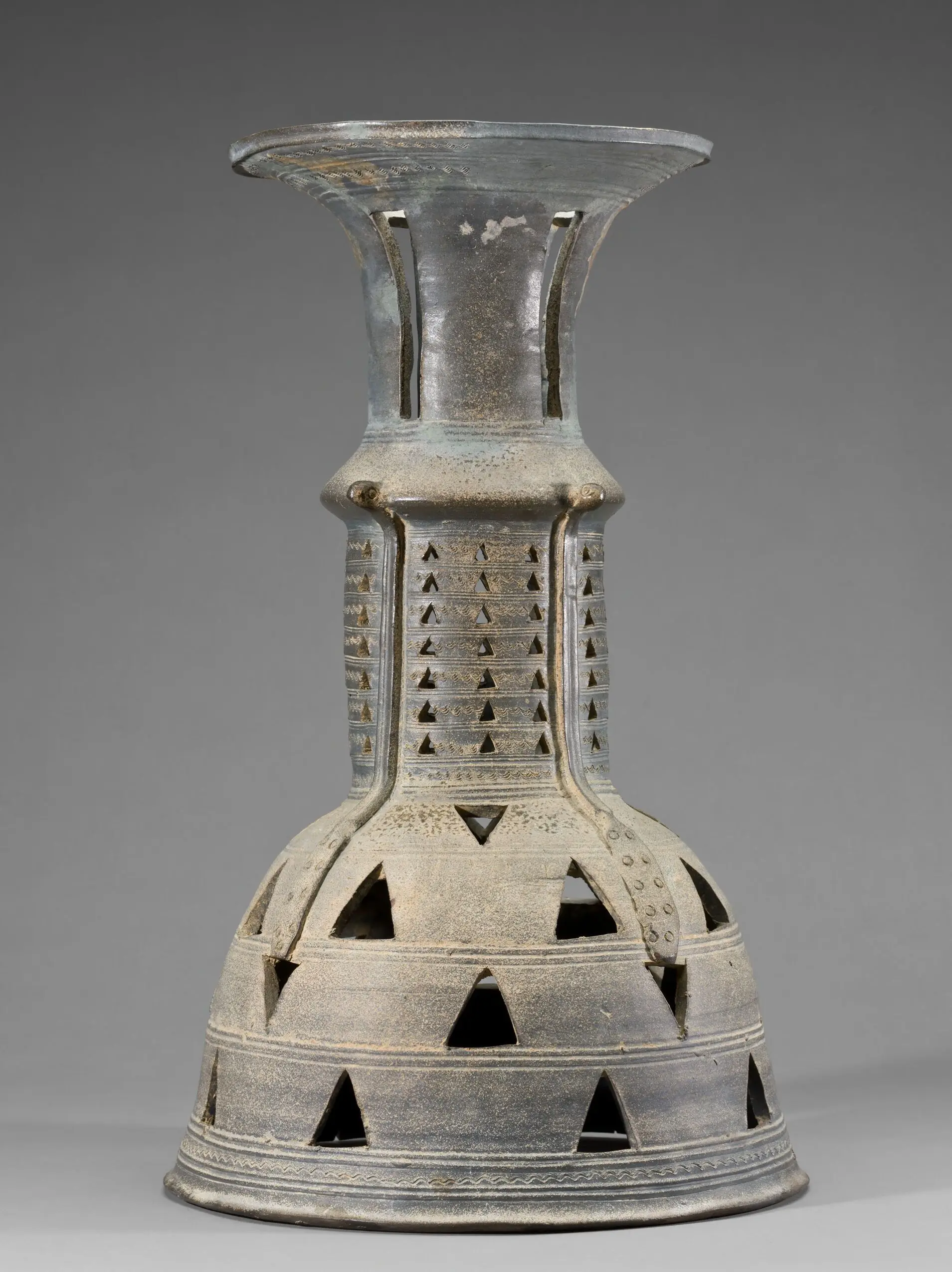 Ceremonial Stand with Snake, Abstract, and Openwork Decoration by Unknown artist