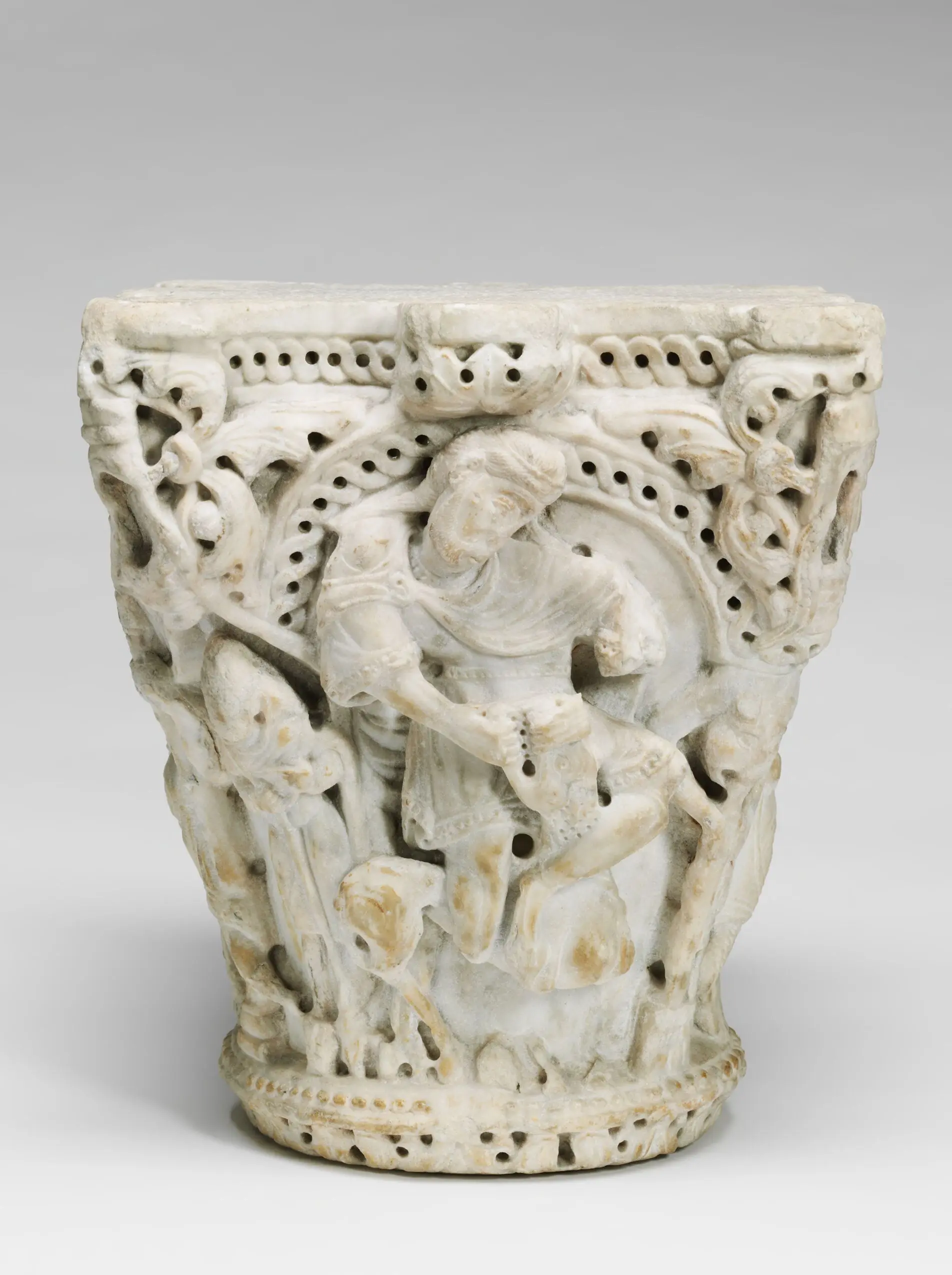 Capital with Four Scenes from the Story of Samson by Unidentified Artist