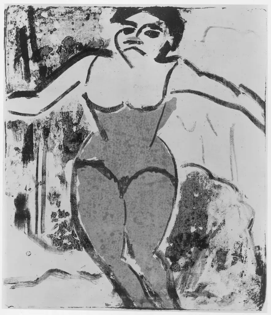 Dancer Seeking Applause by Ernst Ludwig Kirchner