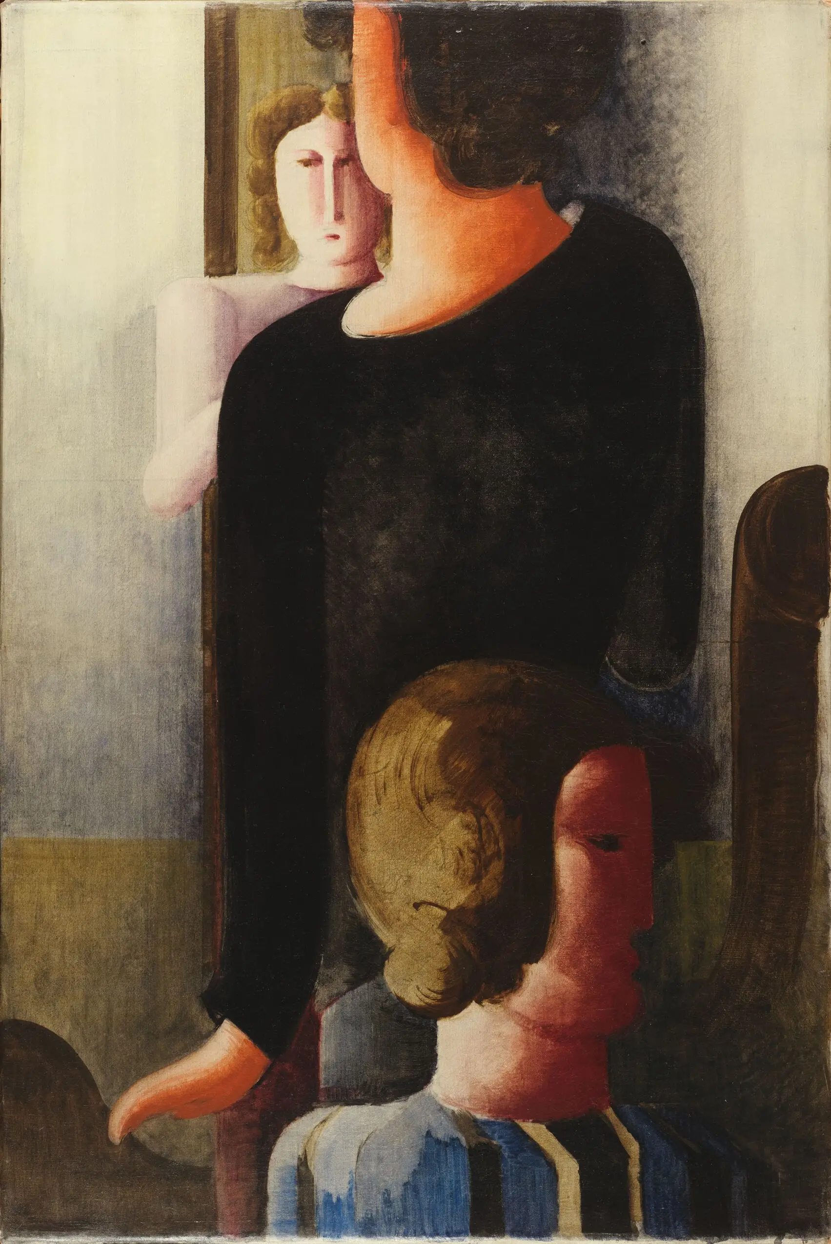 Three Figures with Furniture-like Forms by Oskar Schlemmer