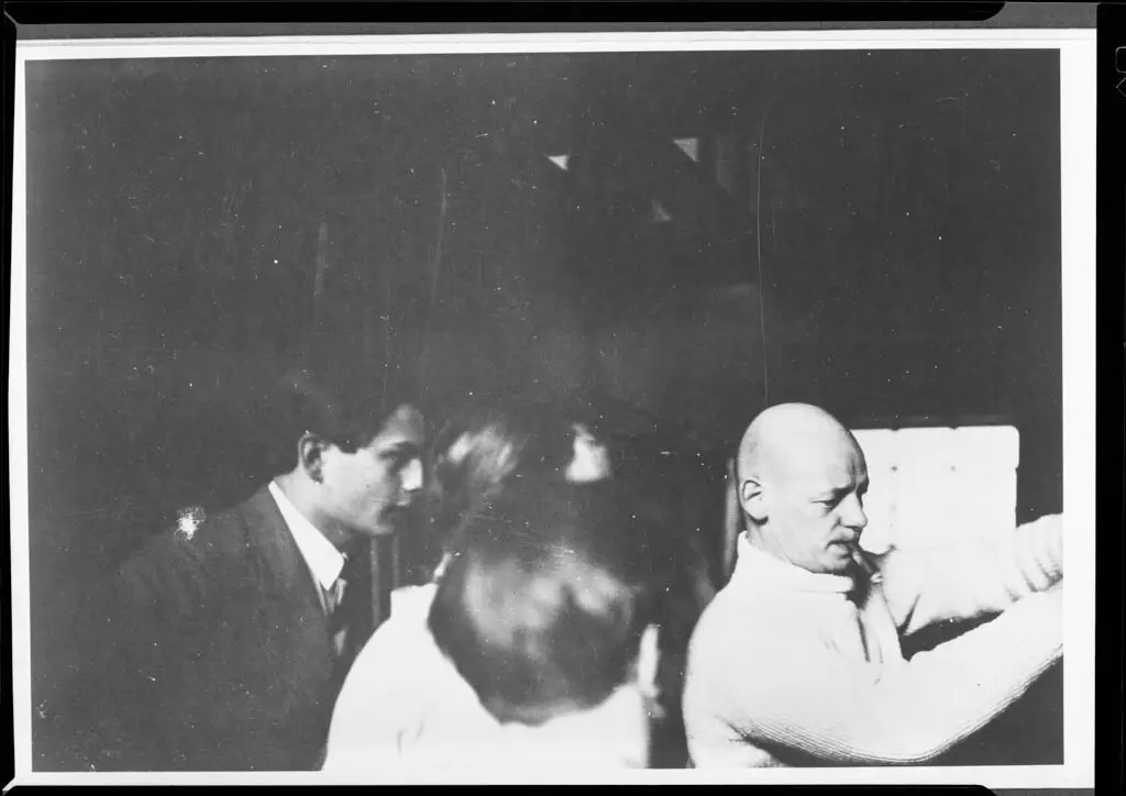 Copy Print: Oskar Schlemmer Modeling in Clay by T. Lux Feininger