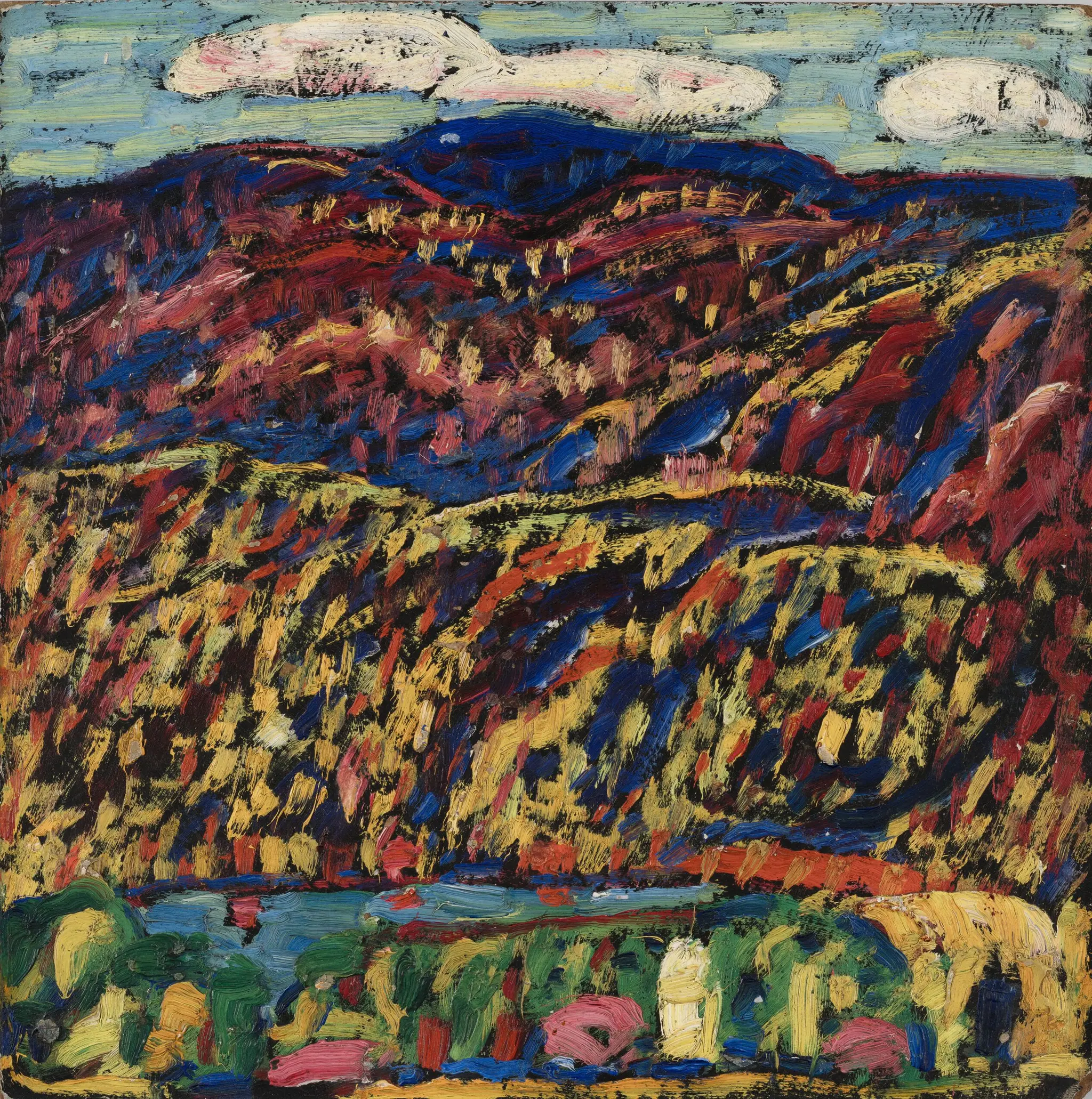 Kezar Lake, Autumn Morning by Marsden Hartley
