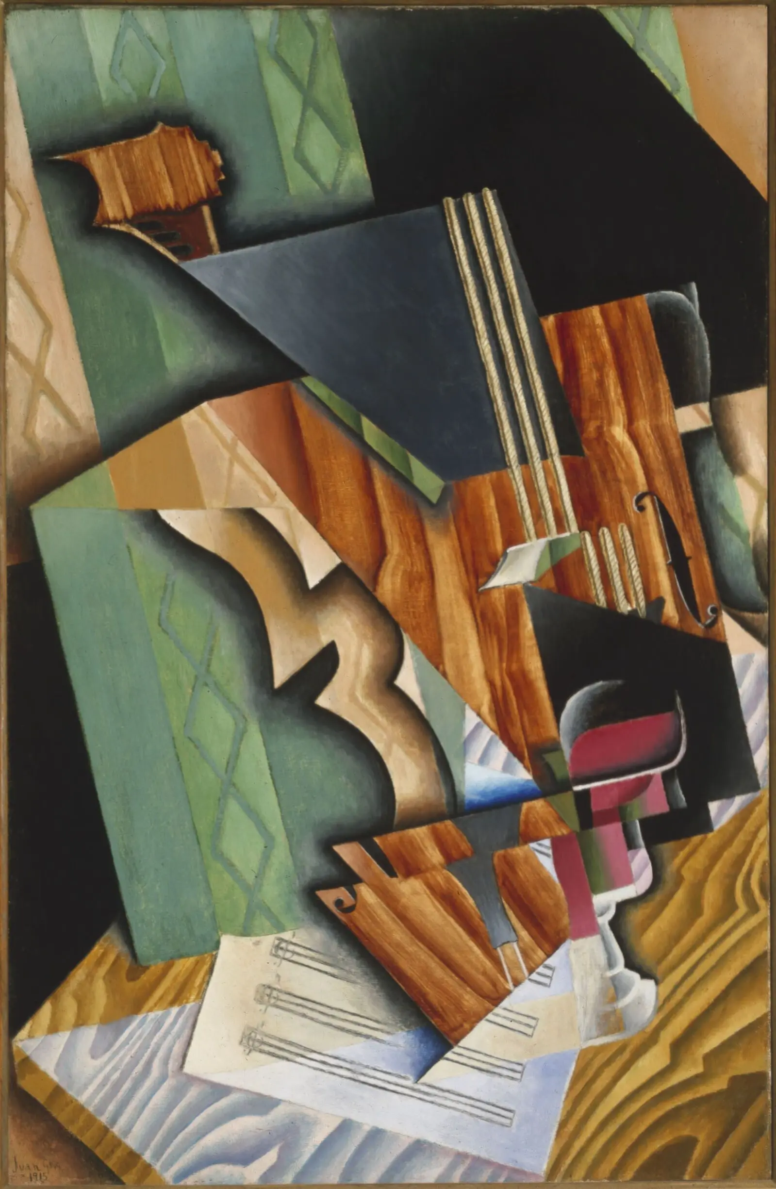 Violin and Glass by Juan Gris