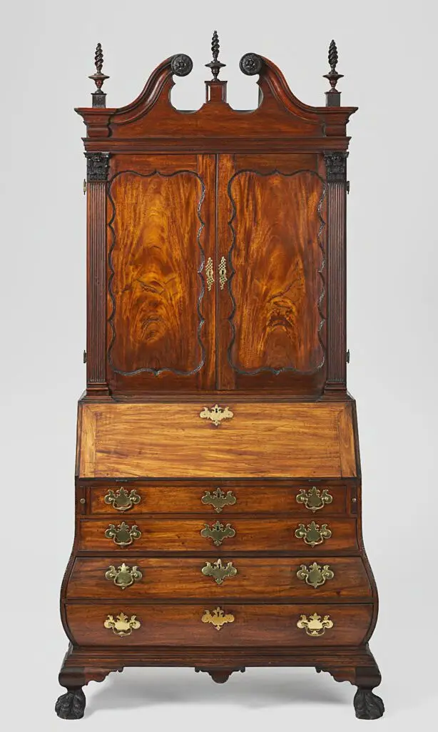 Bombé Secretary Desk by John Cogswell
