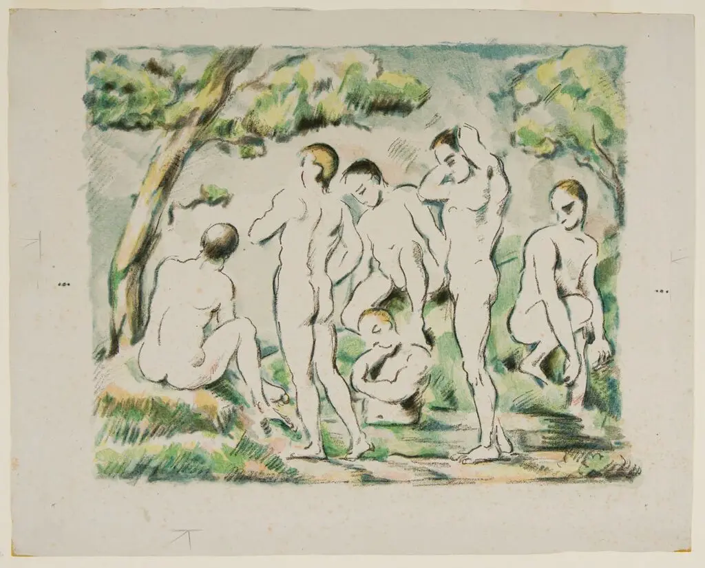 The Small Bathers by Paul Cézanne