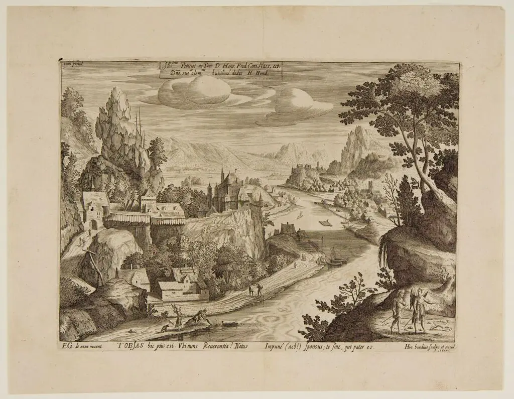 Tobias and the Angel by Hendrik Hondius the Elder