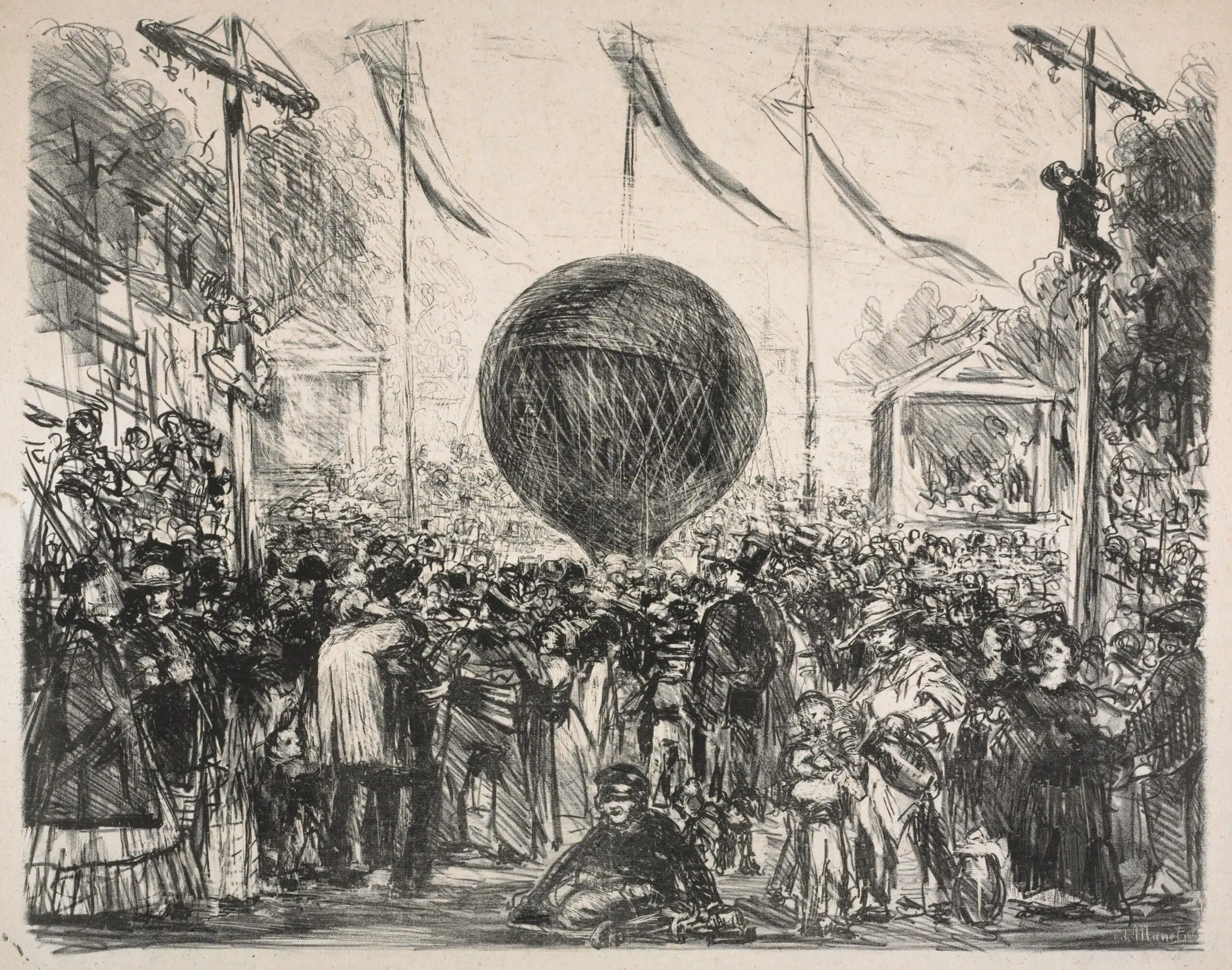 The Balloon by Edouard Manet