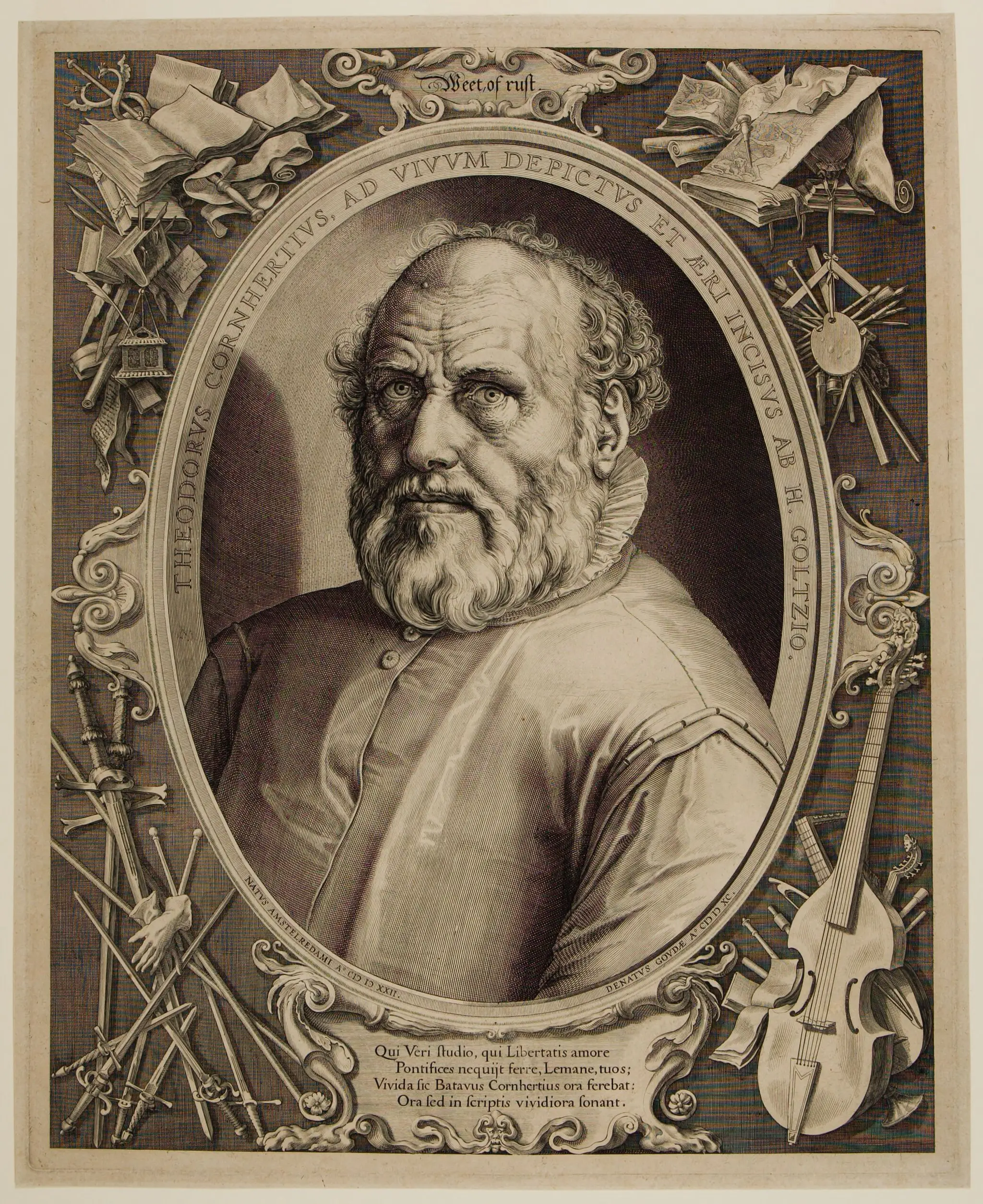 Dirck Volkertsz. Coornhert by Hendrick Goltzius