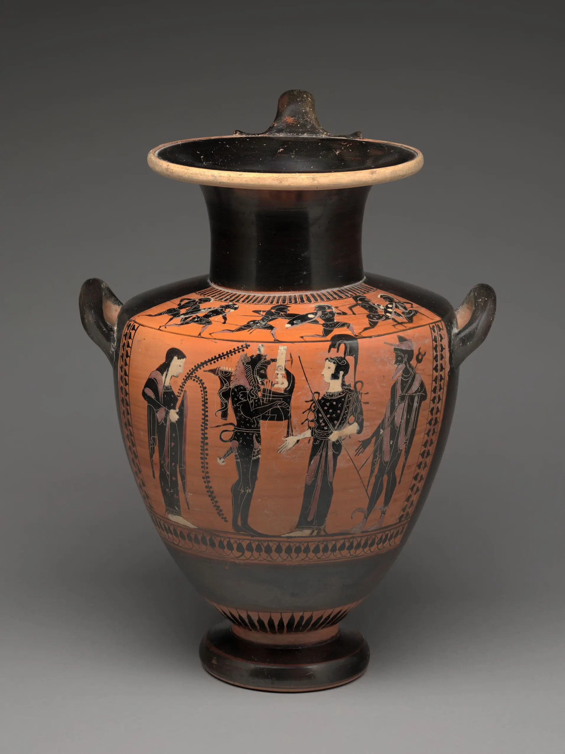 Hydria (water jar): Herakles as Musician by Unknown artist