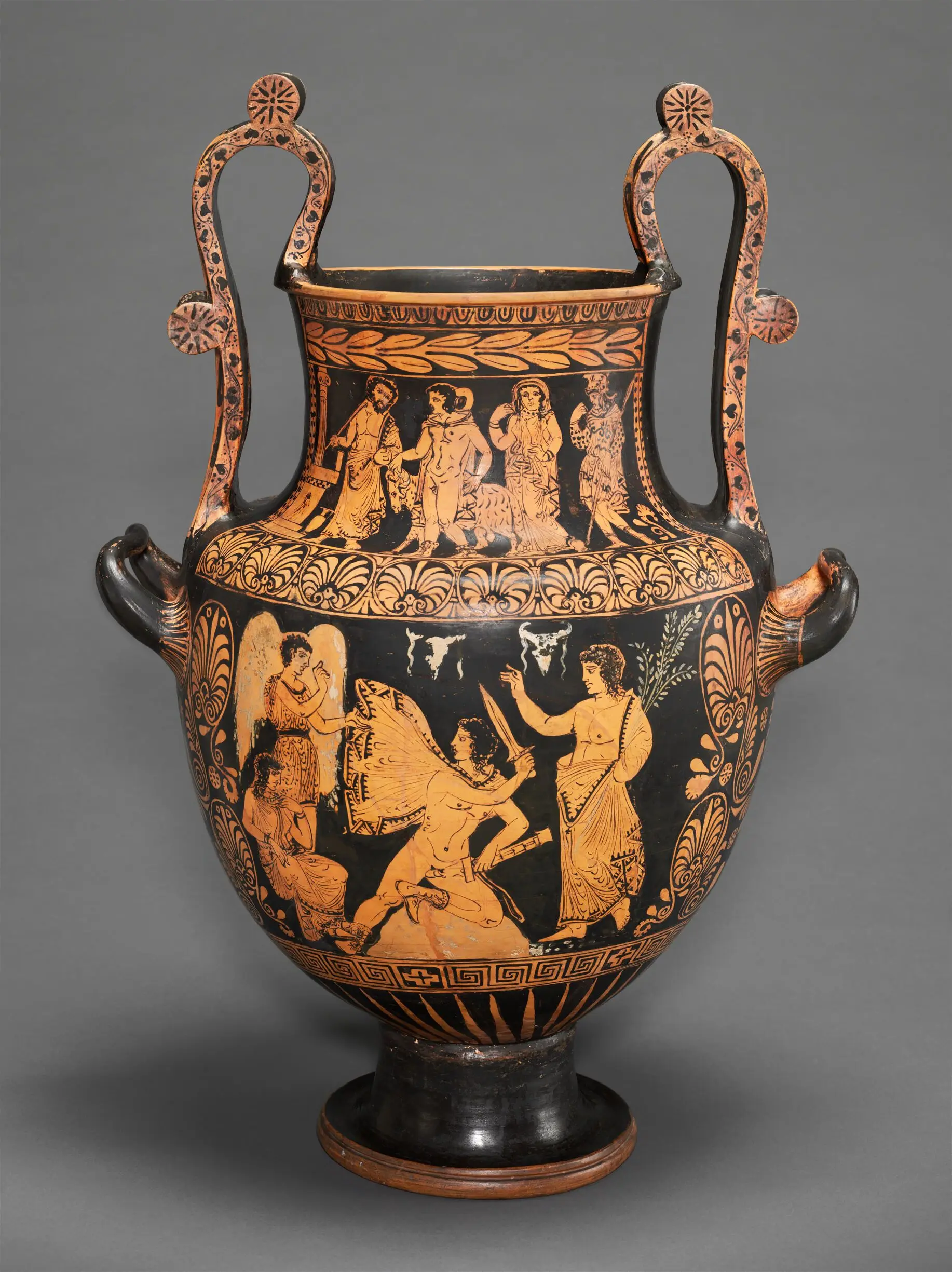 Nestoris (two-handled jar) with Mythological Scenes by Choephoroi Painter