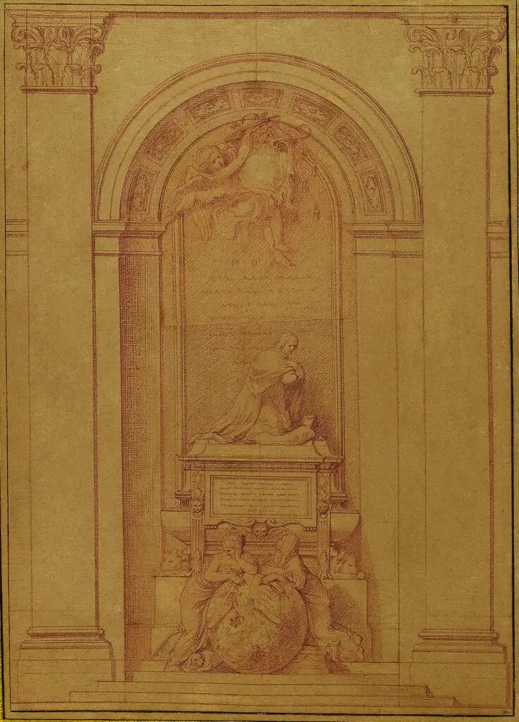 First Project for the Funerary Monument of Cardinal de Fleury by Edme Bouchardon