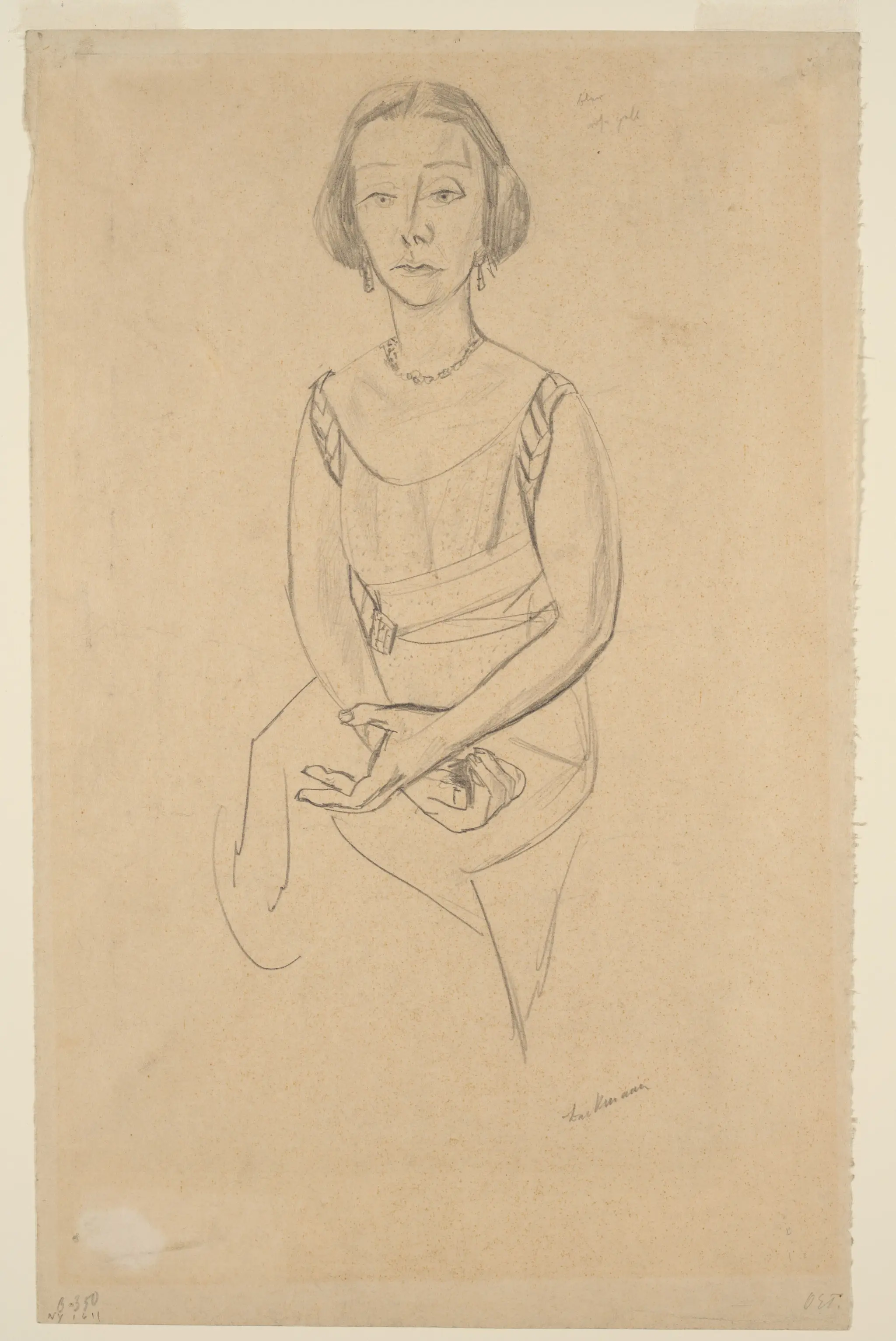 Portrait of Mrs. Swarzenski by Max Beckmann