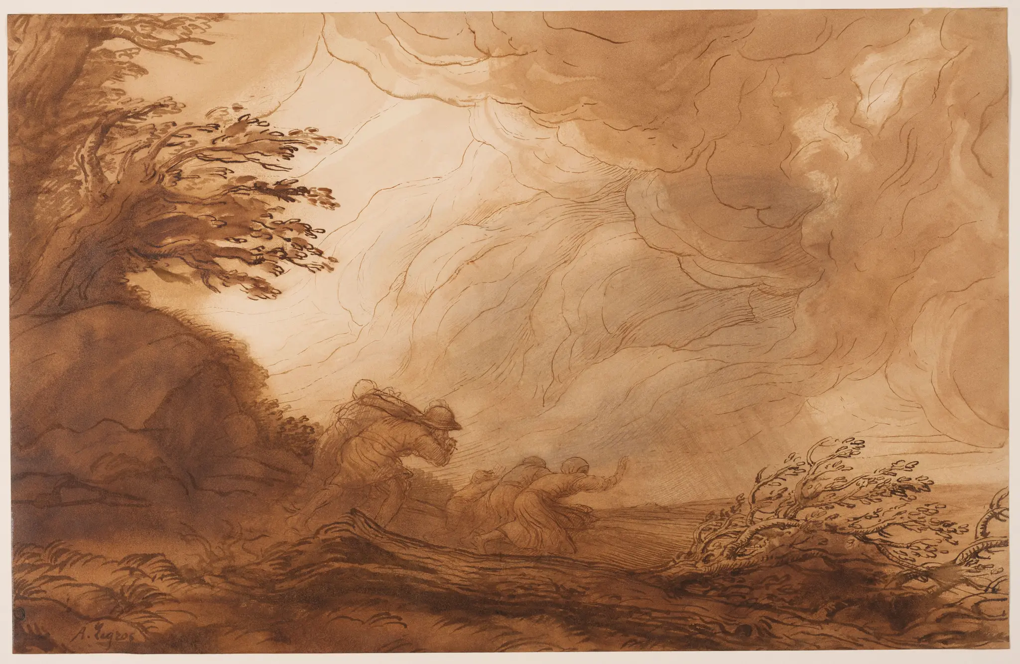 The Storm by Alphonse Legros