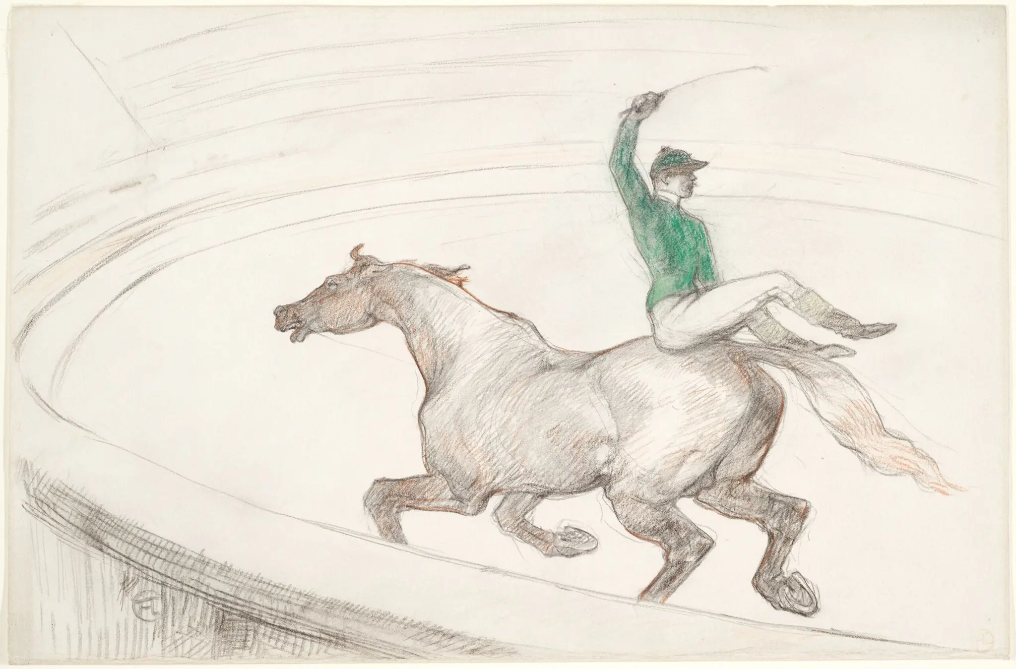 At the Circus: Jockey (Au cirque: Jockey) by Henri de Toulouse-Lautrec
