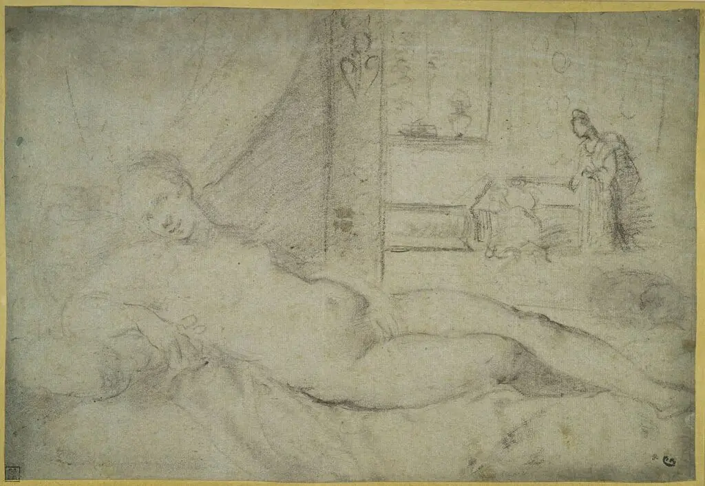 Reclining Venus by Titian (Tiziano Vecellio)
