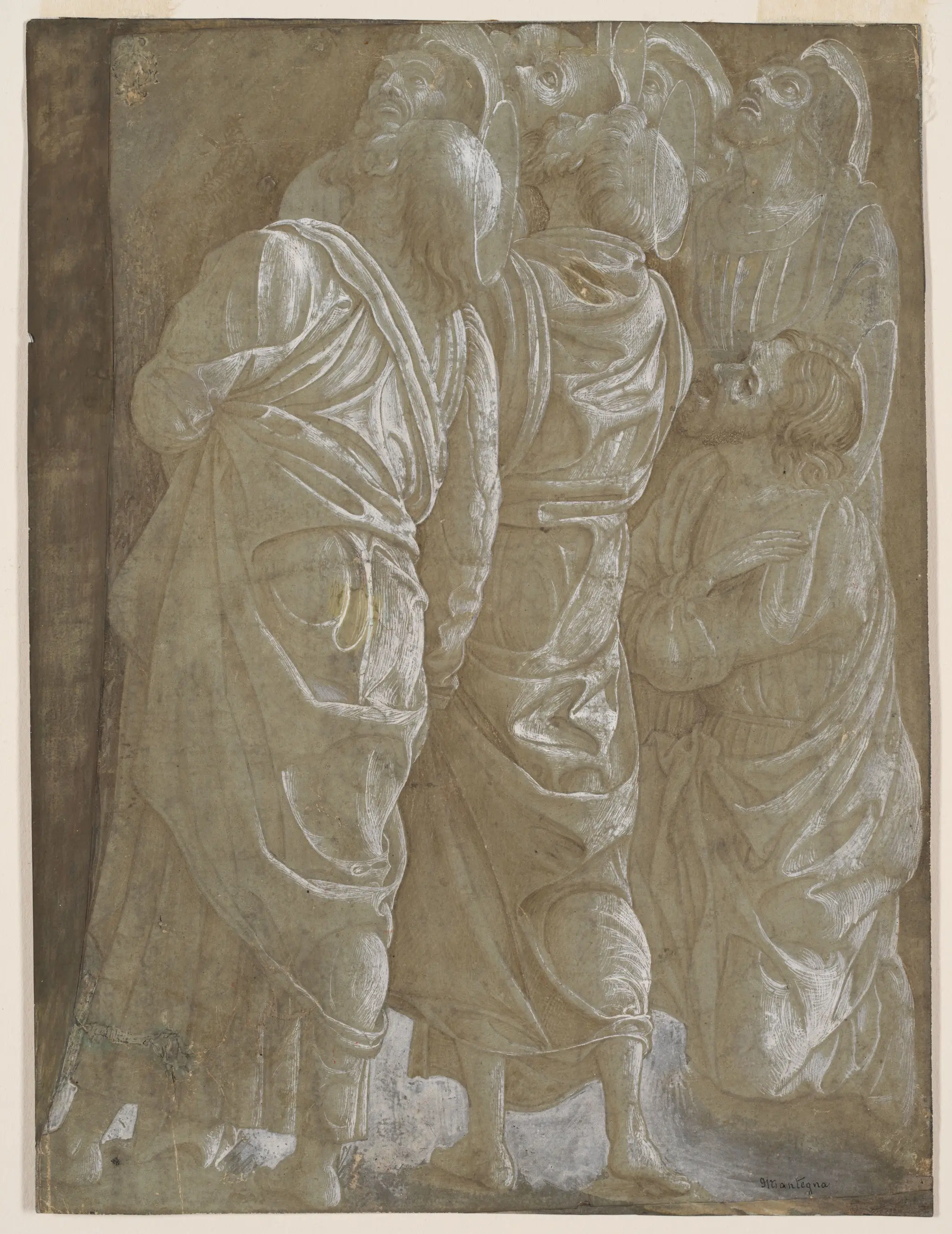 Apostles Watching the Ascension of Christ by Andrea Mantegna