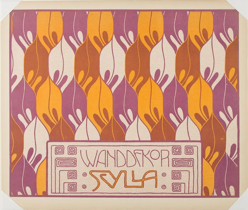 "Scylla" wall decoration from the portfolio "Surface Decoration" by Koloman Moser