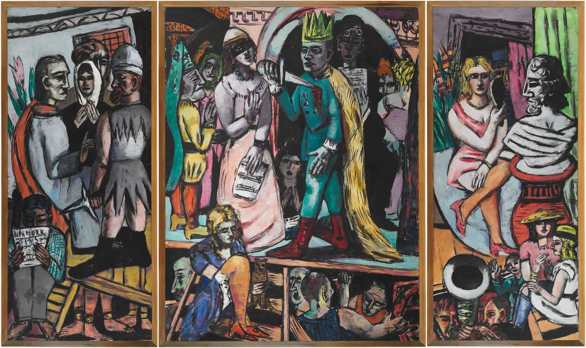 Actors by Max Beckmann