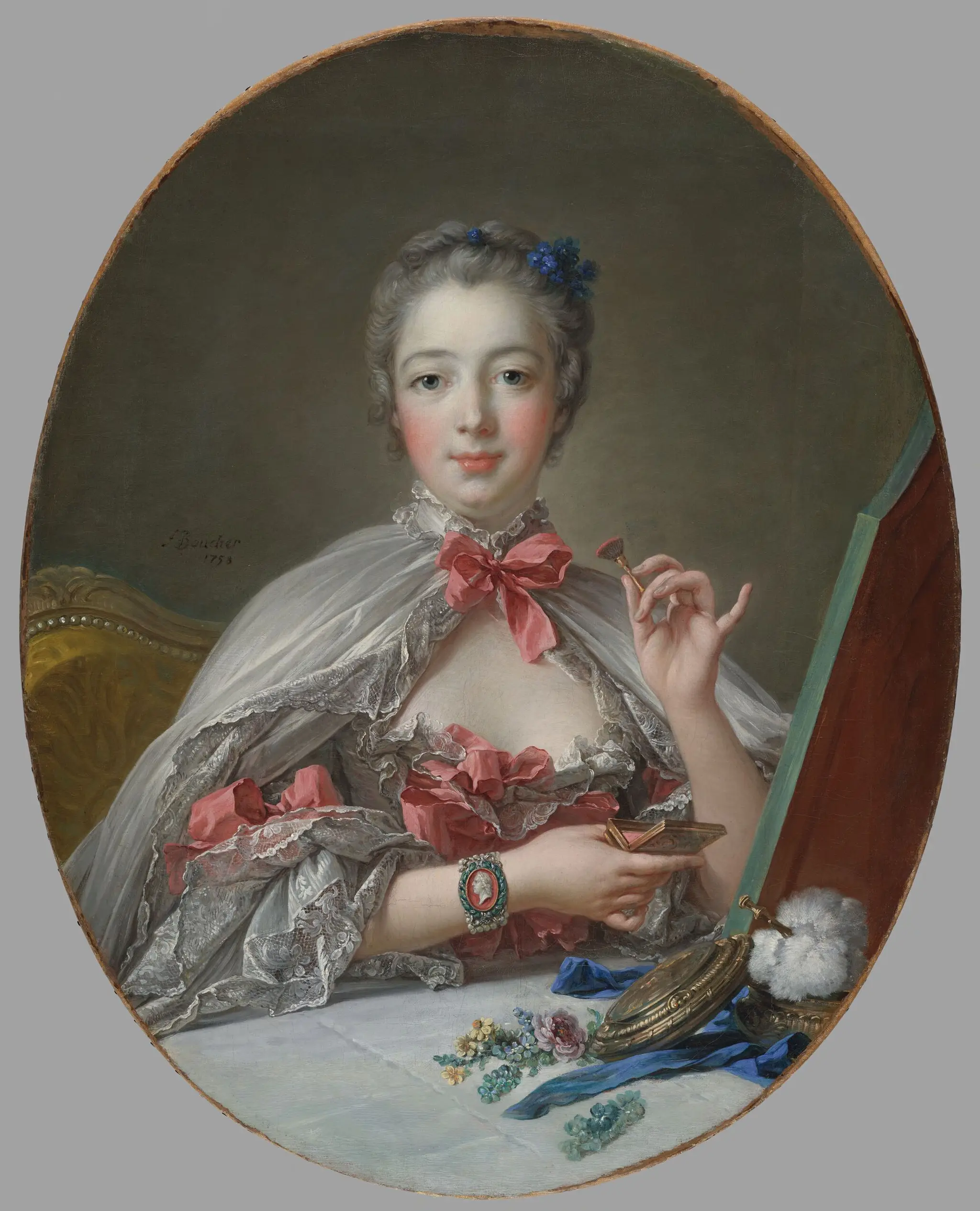 Pompadour at Her Toilette by François Boucher