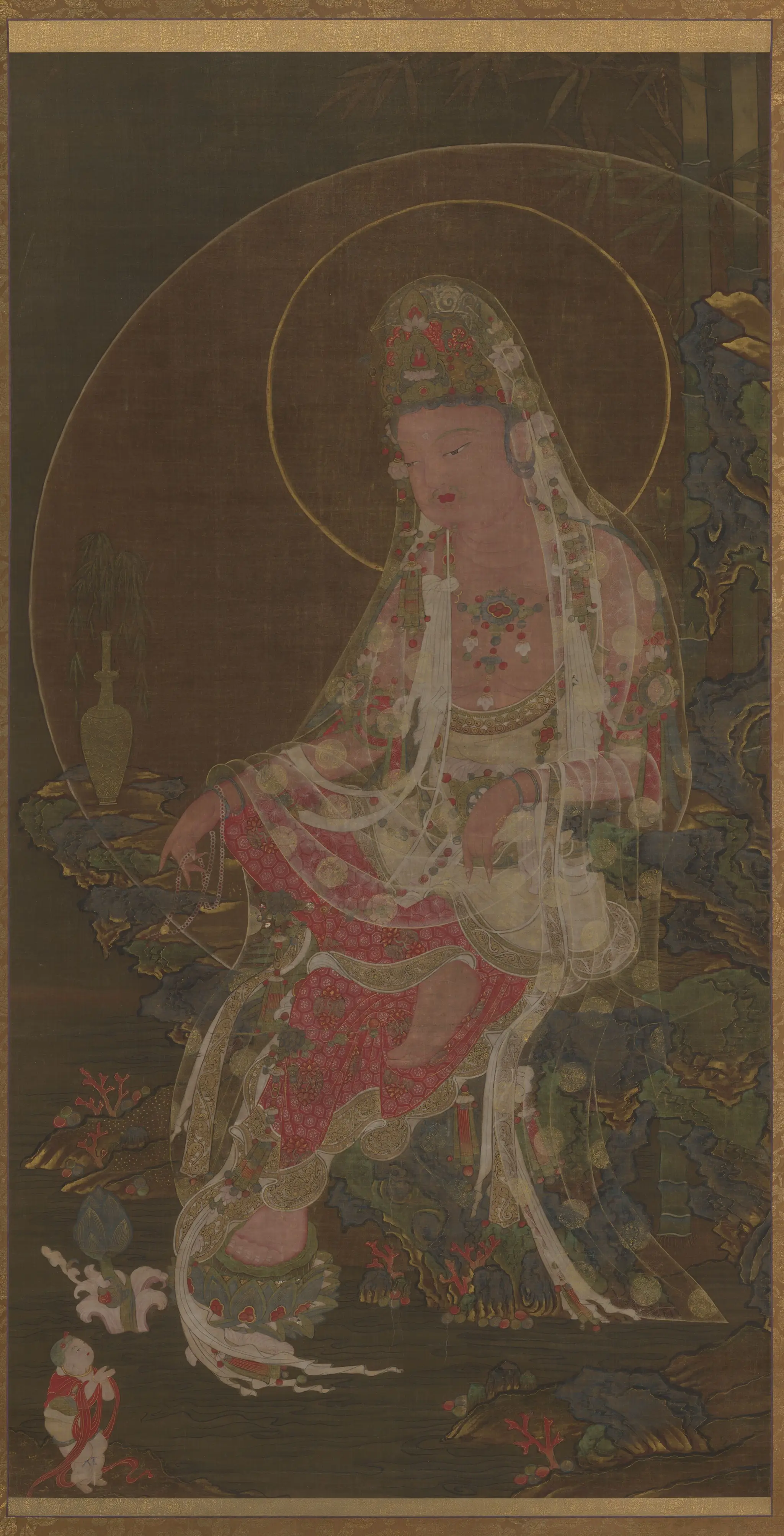 Water-moon Avalokiteshvara (Suwŏl Kwanŭm) by Unknown artist