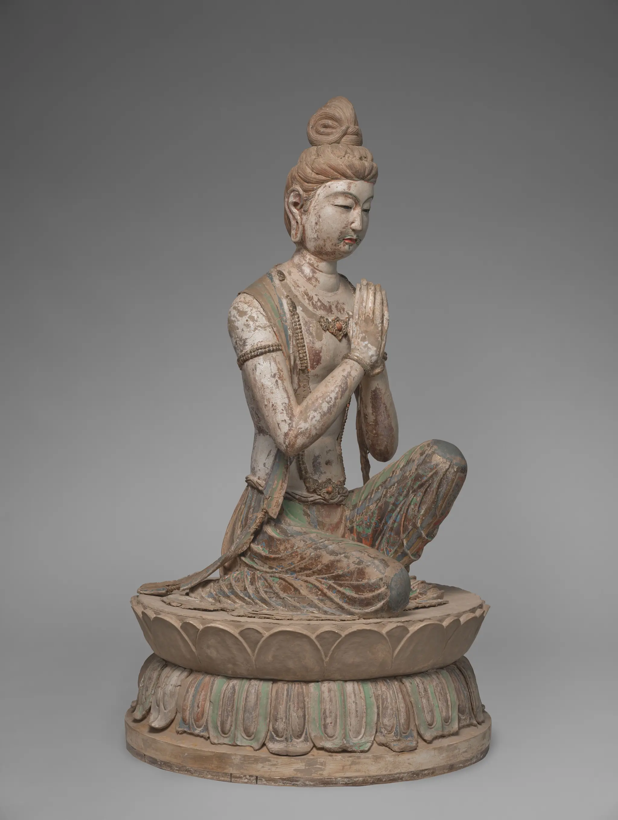 Kneeling Attendant Bodhisattva (from Mogao Cave 328, Dunhuang, Gansu province) by Unknown artist