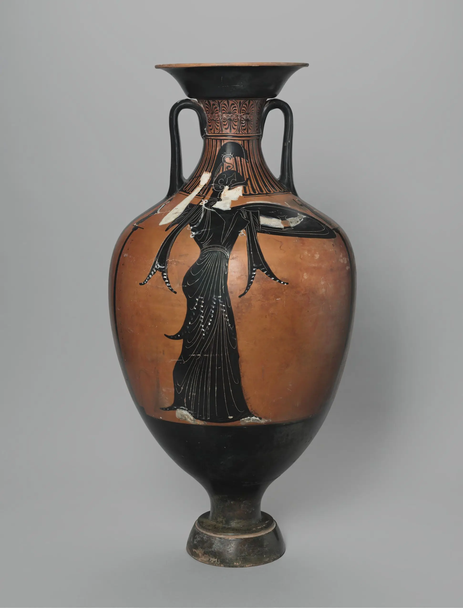 Panathenaic Prize Amphora (storage jar) by the Marsyas Painter