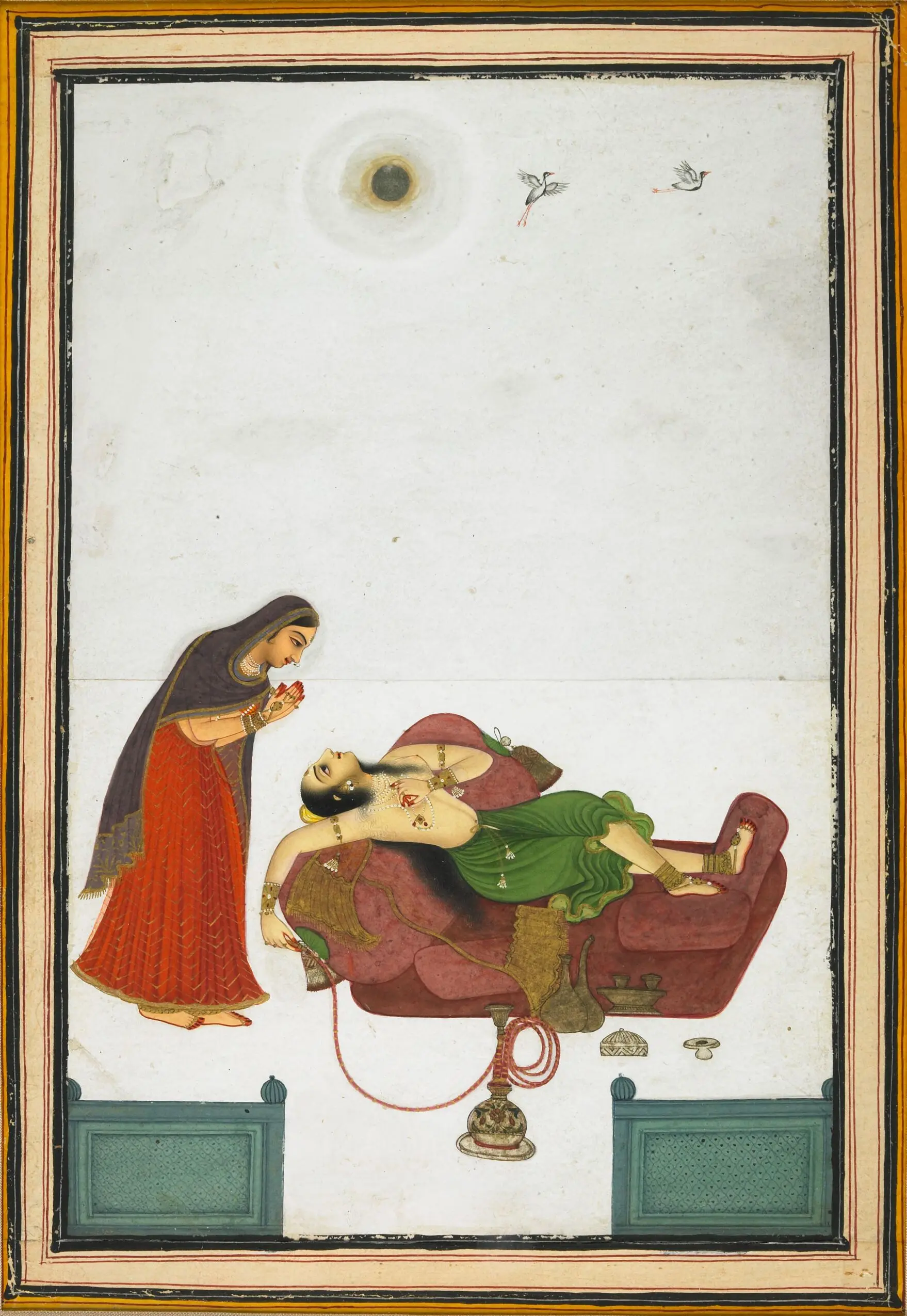 Virahotkanthita Nayika Yearning for her Lover by Unknown artist