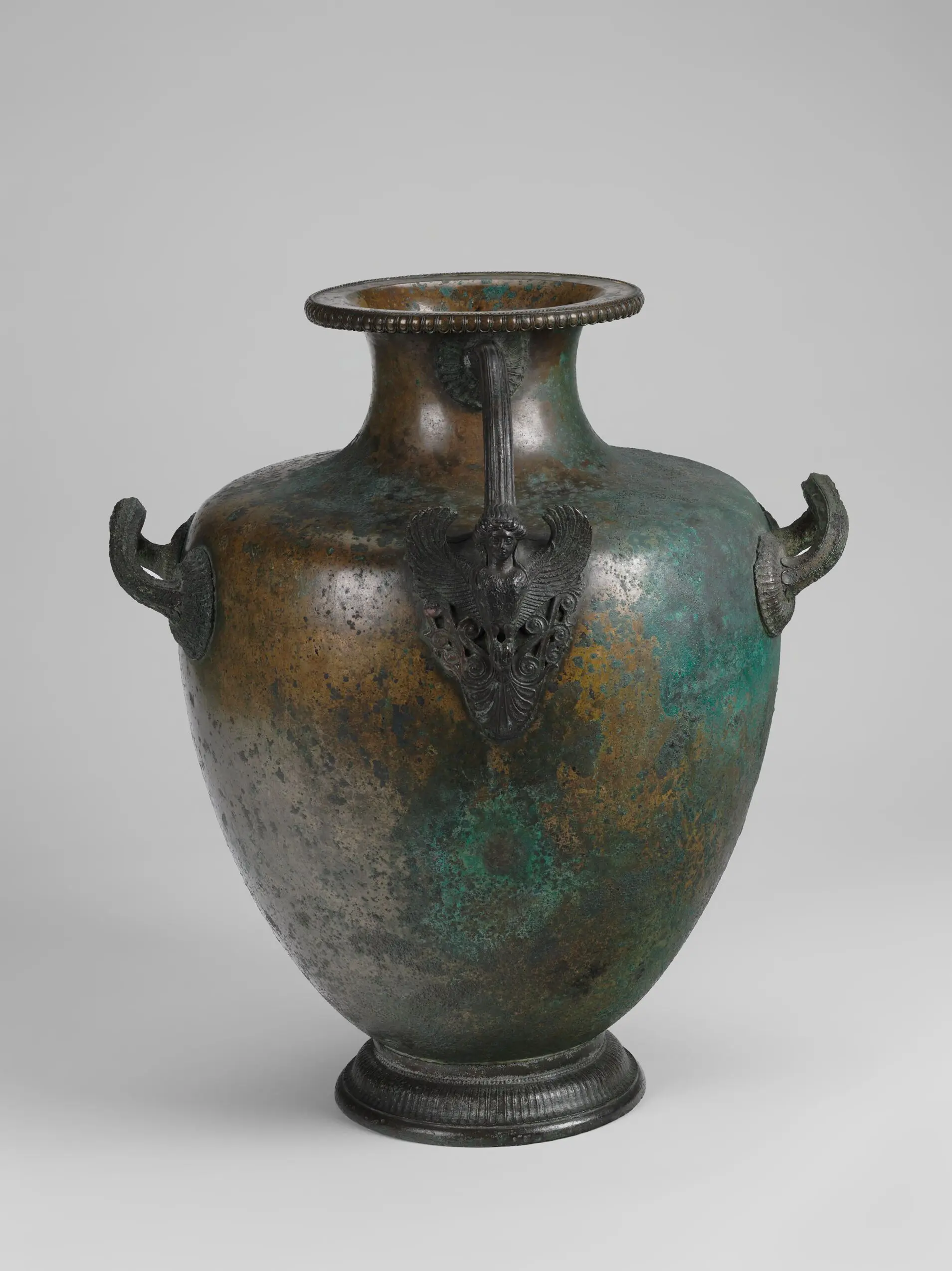 Hydria (water jar) with Siren Attachment by Unknown artist