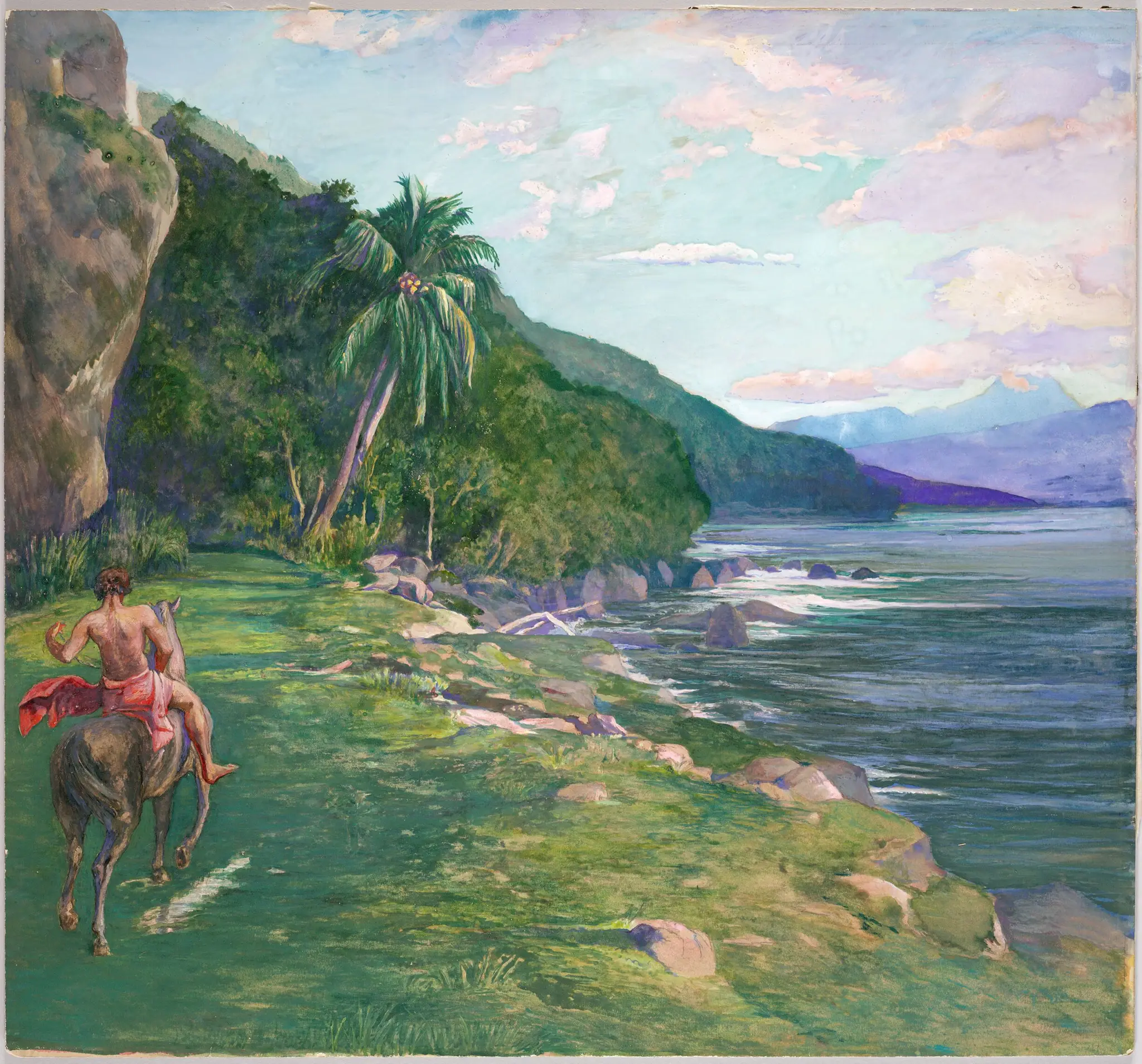 A Bridle Path in Tahiti by John La Farge