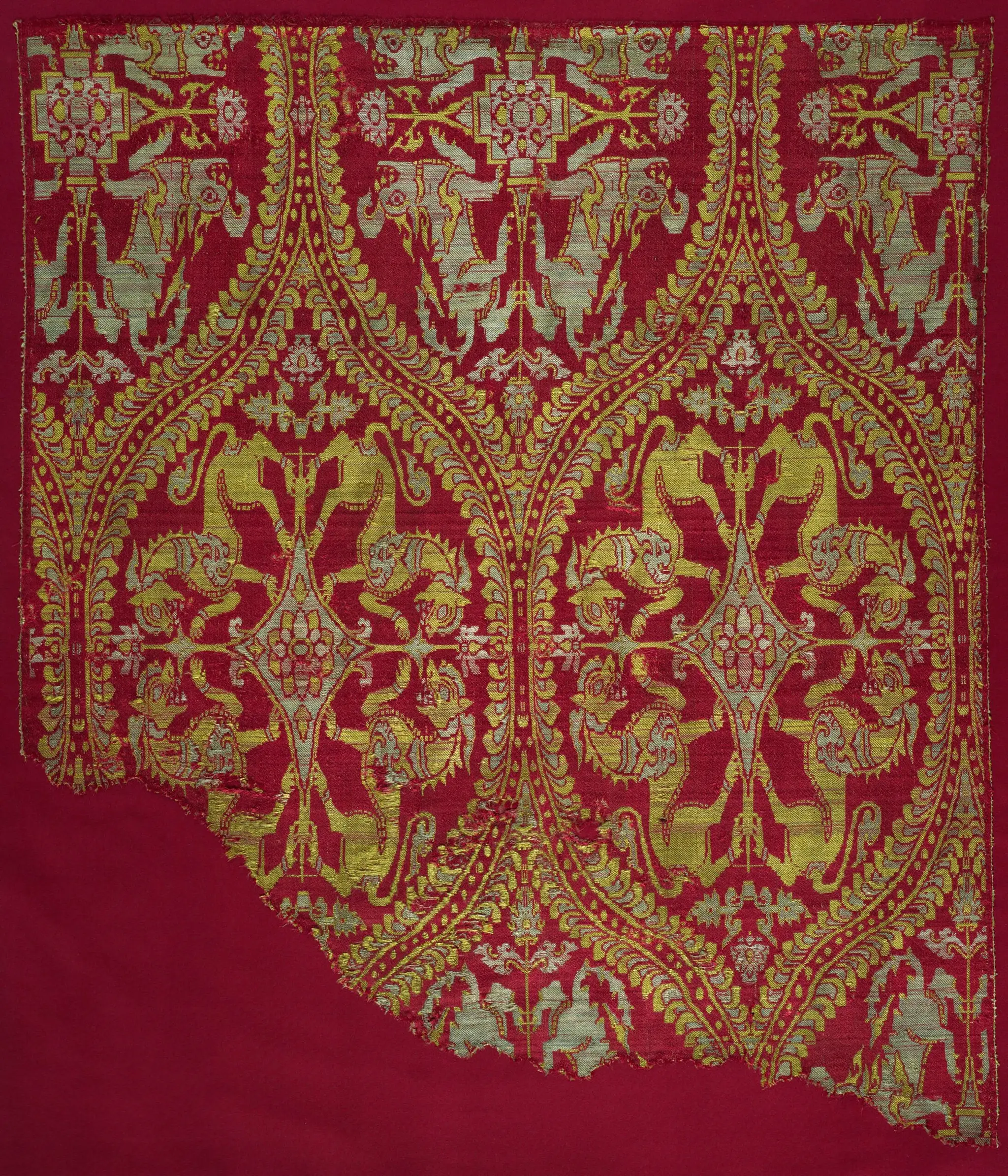 Yalis and Makaras within Ogival Lattice by Unknown artist