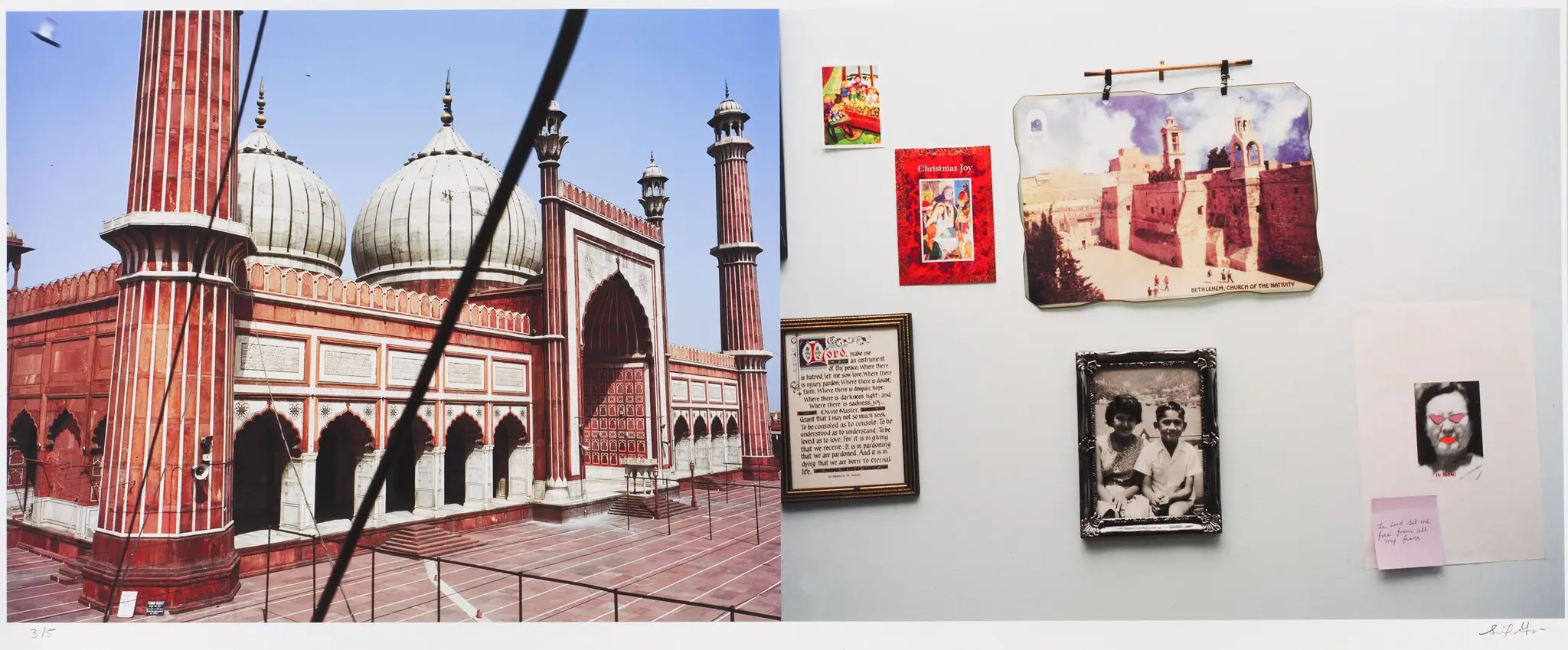 Jama Masjid, Delhi/Boulevard René Lévesque Ouest, Montréal by Sunil Gupta