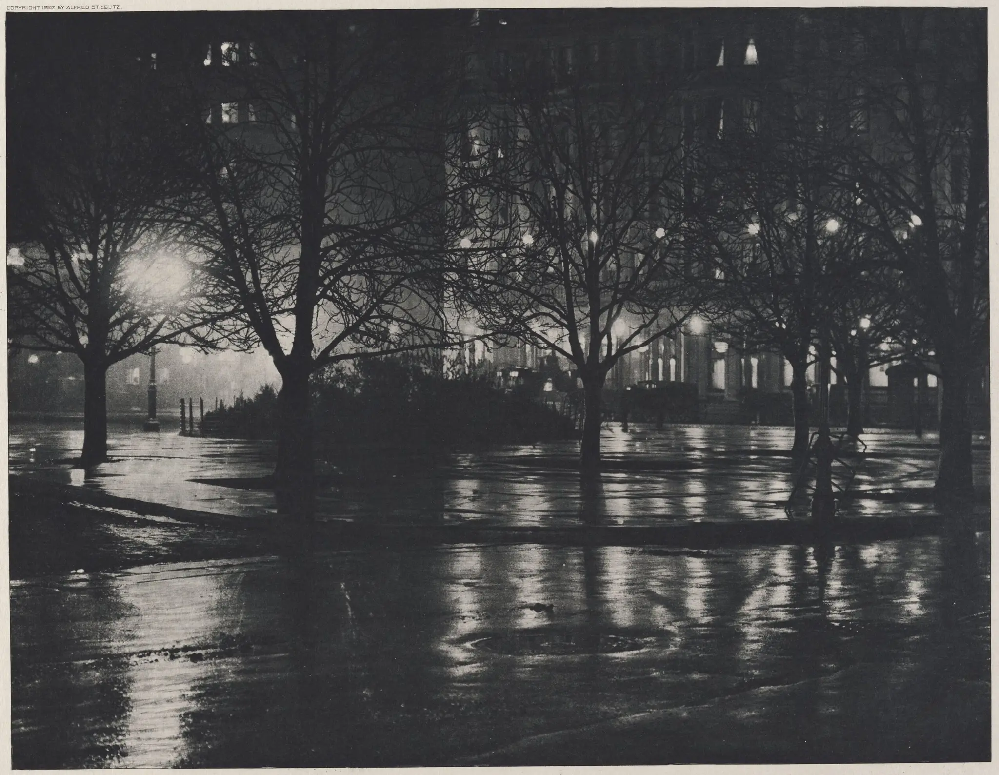 Reflections: Night - New York by Alfred Stieglitz