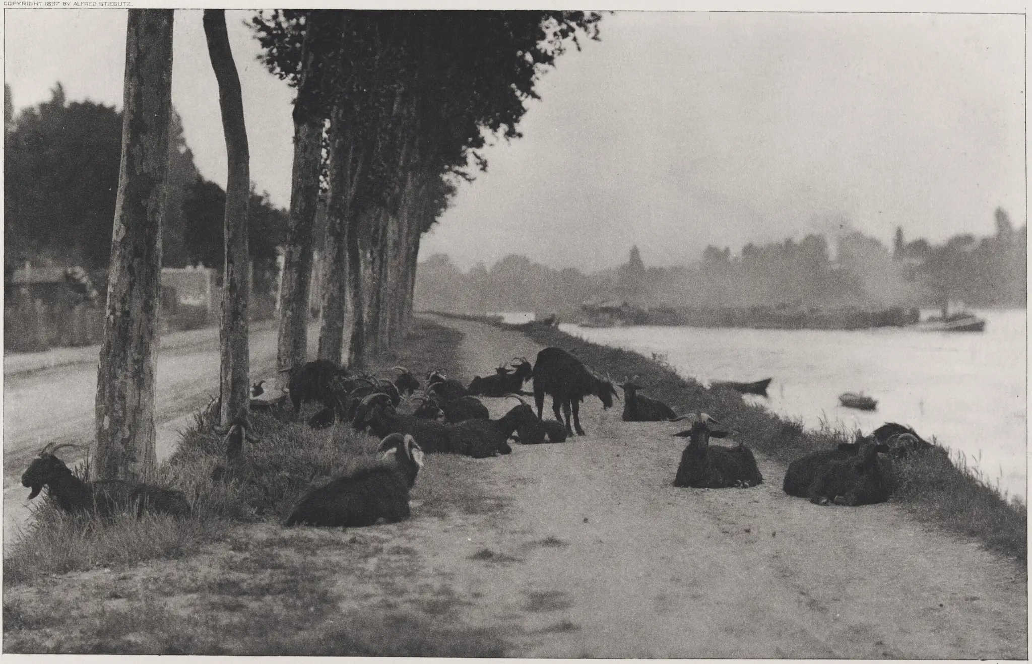 On the Seine - Near Paris by Alfred Stieglitz