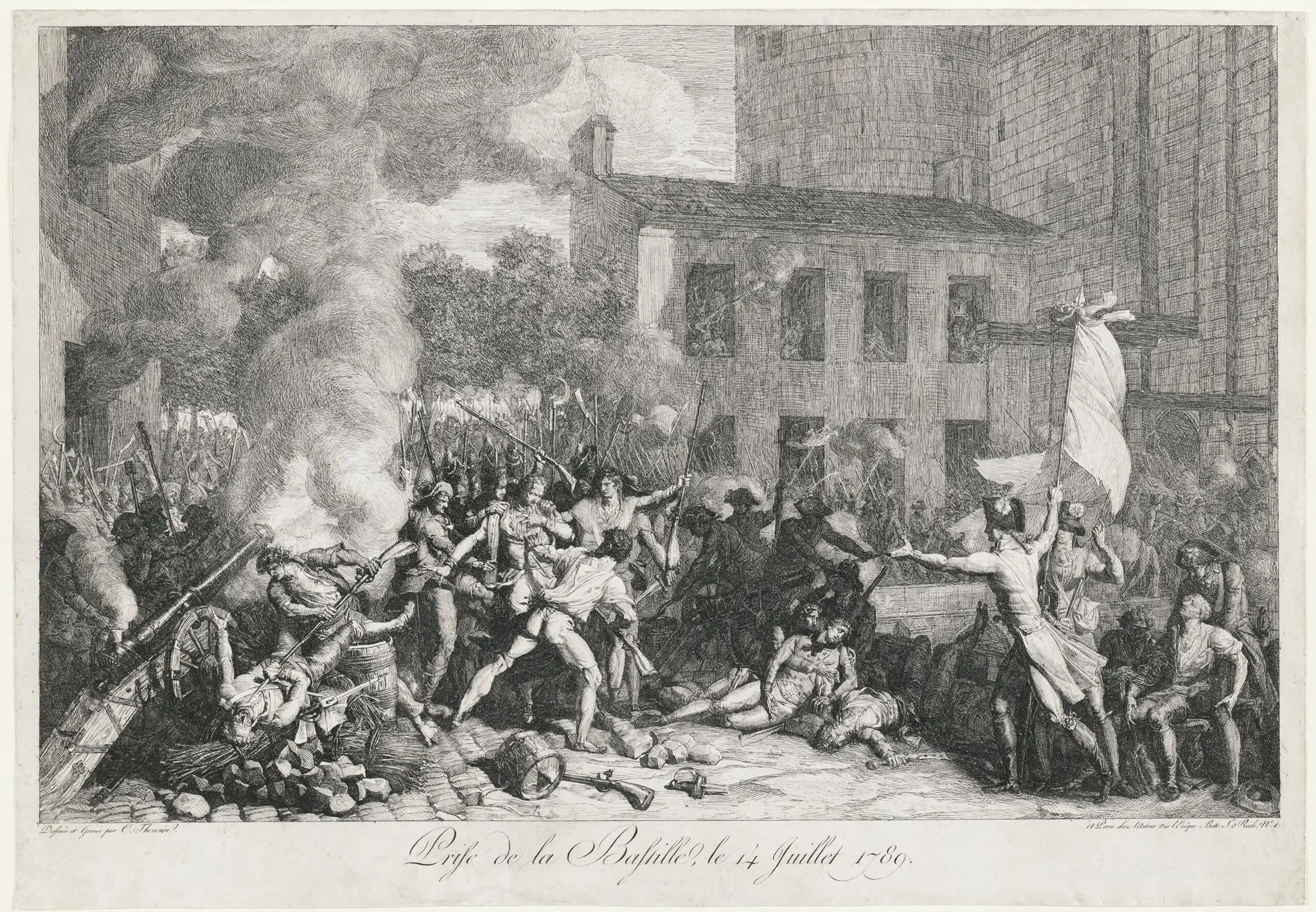 The Taking of the Bastille on 14 July 1789 by Charles Thévenin