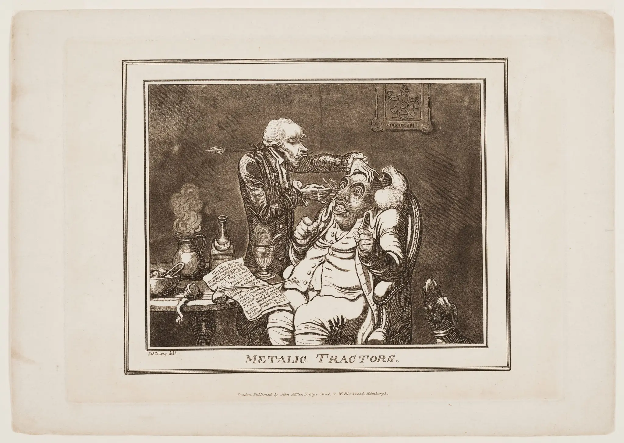 Metalic Tractors by James Gillray