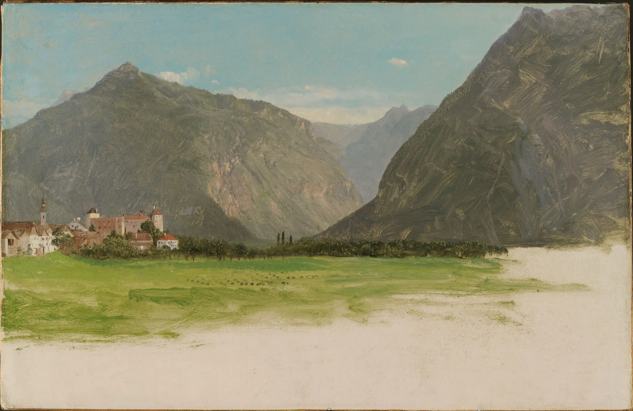 View of Wimmis, Valley of the Simmental, Switzerland by Frederic Edwin Church