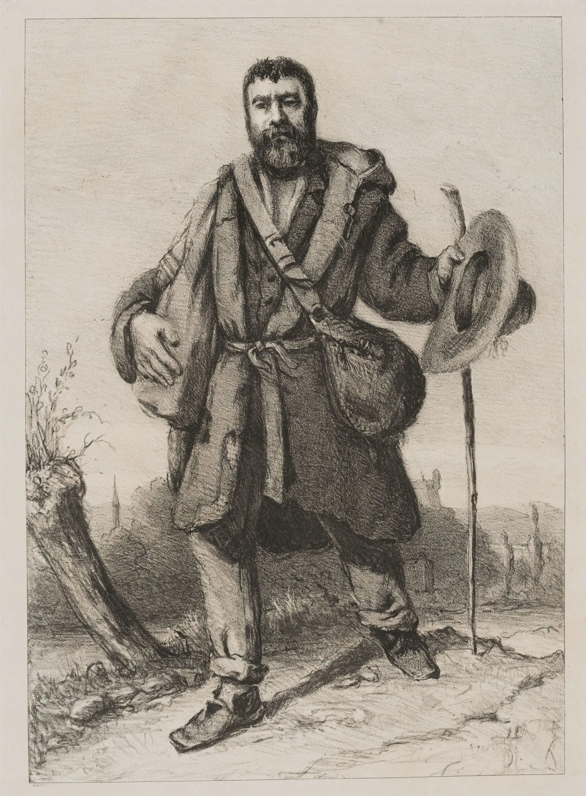 The Apostle Jean Journet by Gustave Courbet