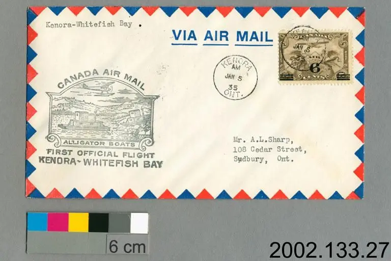 airmail cover by Unknown artist