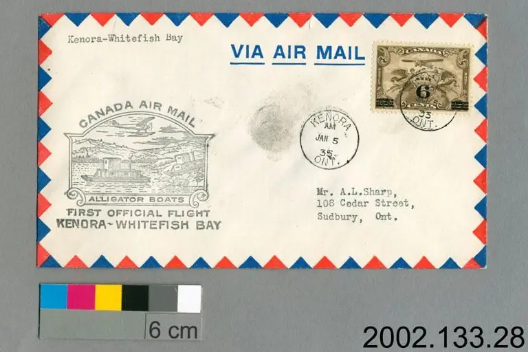 airmail cover by Unknown artist