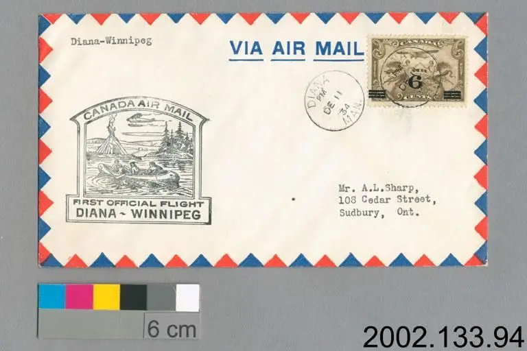 airmail cover by Unknown artist