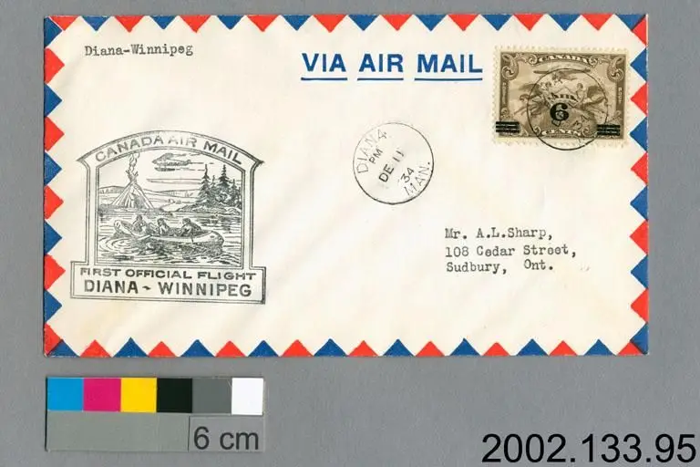 airmail cover by Unknown artist