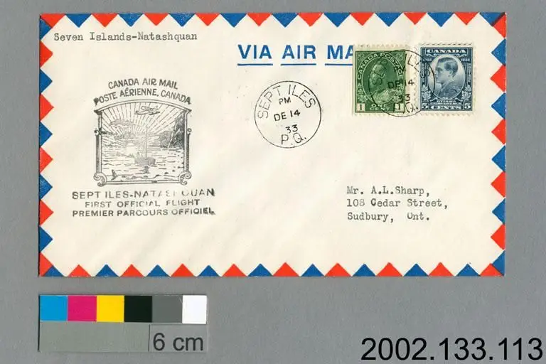airmail cover by Unknown artist