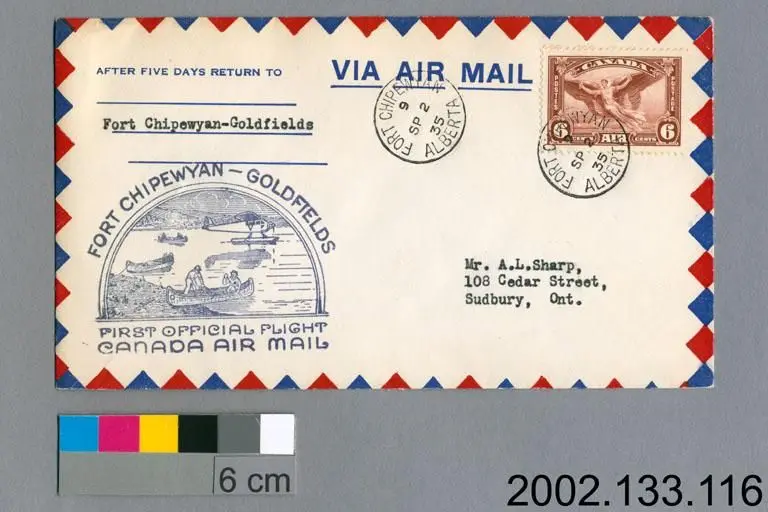 airmail cover by Unknown artist