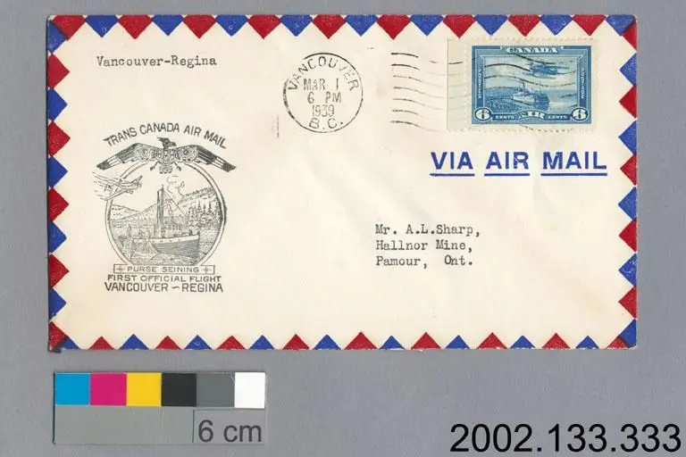 airmail cover by Unknown artist