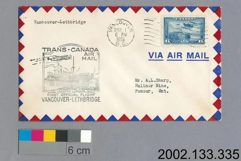 airmail cover by Unknown artist
