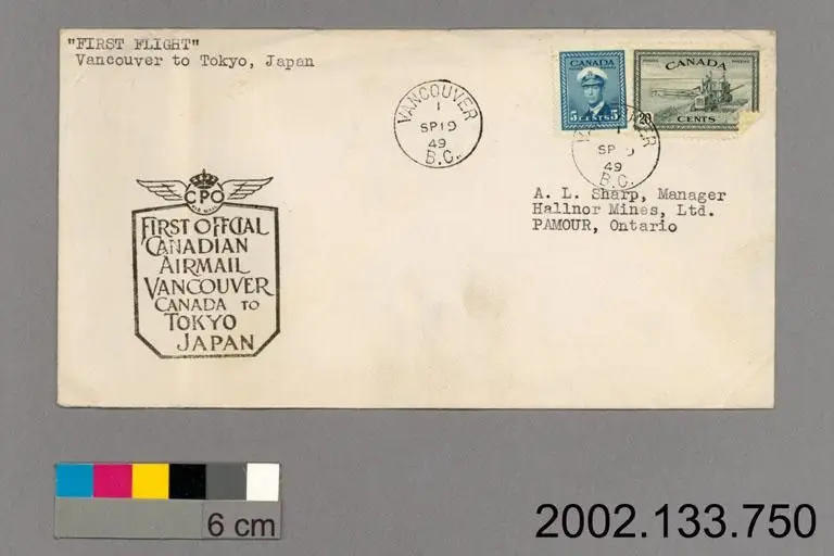 airmail cover by King George VI, Subject