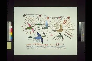 drawing, Untitled; Different Kinds of Birds by Papialuk, Josie Pamiutu