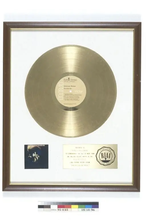 achievement award, American Woman by New York Frame and Picture Company