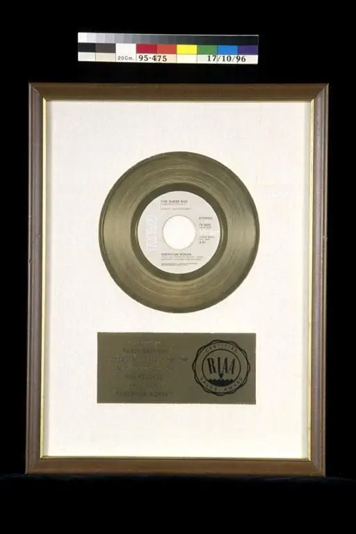 achievement award, American Woman by New York Frame and Picture Company